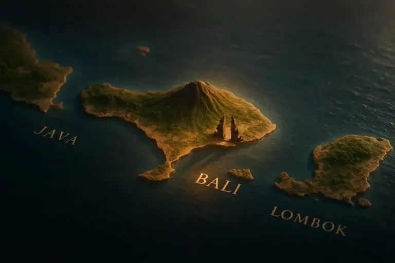 Découvrez où se trouve Bali entre Java et Lombok